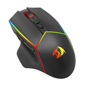Redragon axe pro m814rgb 3 modes connections gaming mouse