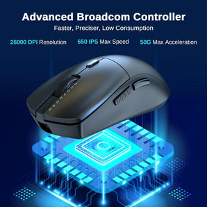 Redragon gaming mouse m816 44g ultra-light 8k polling rate 26000 dpi mouse full