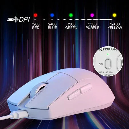 Redragon k1ng m724 wired gaming mouse mice & trackballs