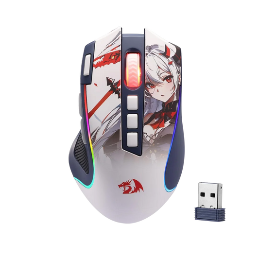 Redragon m612ak pro rgb anime gaming mouse 8000 dpi wired/wireless optical