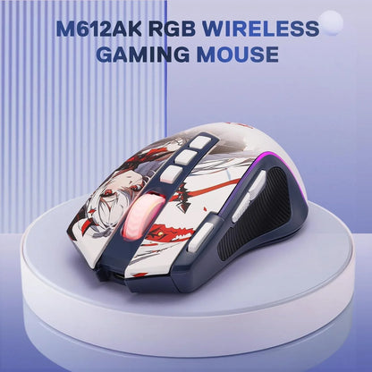 Redragon m612ak pro rgb anime gaming mouse 8000 dpi wired/wireless optical