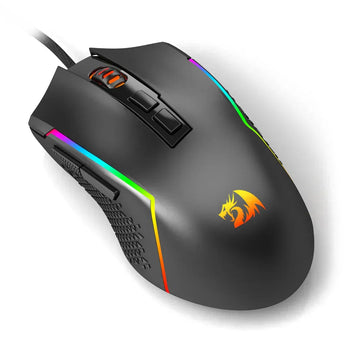 Redragon m613-rgb trident lite wired gaming mouse (black) mouse pads