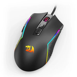 Redragon m613-rgb trident lite wired gaming mouse (black) mouse pads