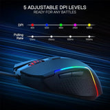 Redragon m616 rgb gaming mouse 10000 dpi wired optical mouse with 6 mouse pads