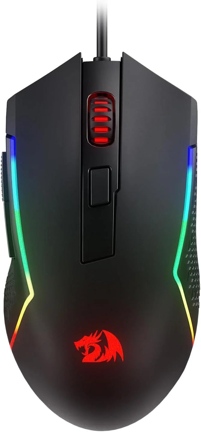 Redragon m616 rgb gaming mouse 10000 dpi wired optical mouse with 6 mouse pads