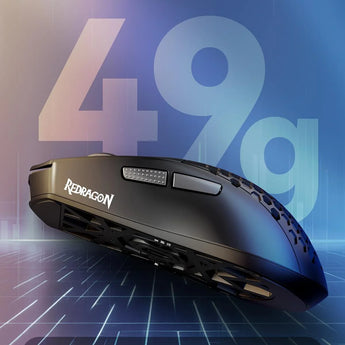 Redragon m725 honeycomb shell gaming mouse wireless ultra lightweight 49g, mice