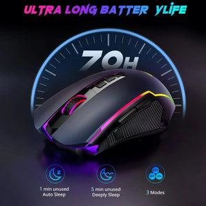 Redragon m910 pro gaming mouse wireless mouse gaming with 8000 dpi pc gaming