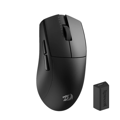 Redragon m916 pro 3-mode wireless gaming mouse 4k (26000 dpi) mouse pads