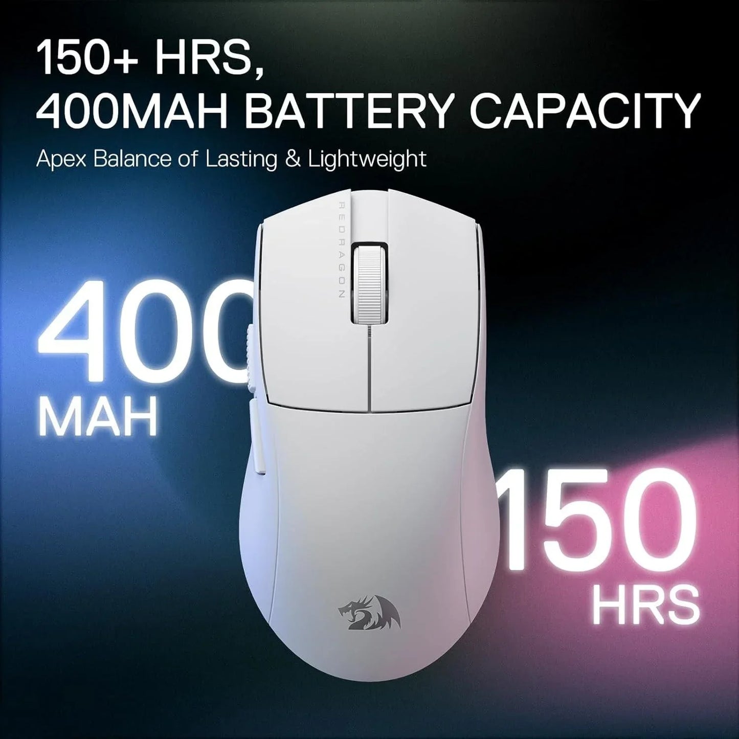 Redragon m916 pro 3-mode wireless gaming mouse 4k (26000 dpi)