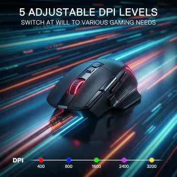 Redragon m925 wired gaming mouse 24,000 max dpi optical gaming mouse with 10