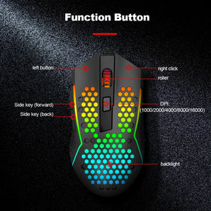 Redragon m987p-k reaping elite lightweight rgb gaming mouse