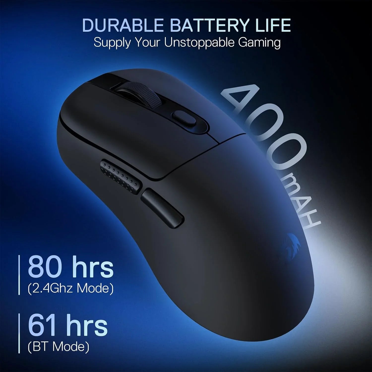Redragon m998 lightweight wireless gaming mouse with rgb magnetic charging dock