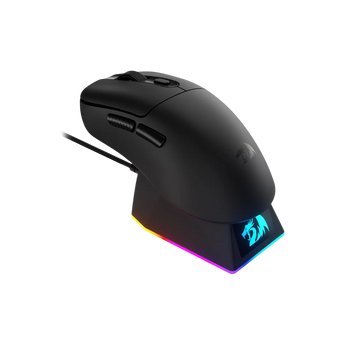 Redragon m998 lightweight wireless gaming mouse with rgb magnetic charging dock