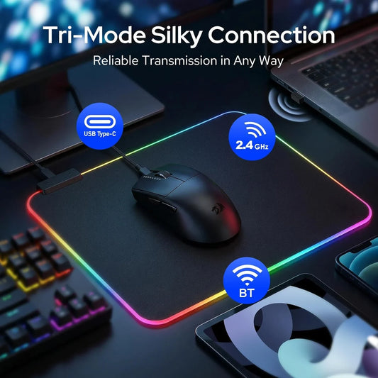 Redragon m999 wireless gaming mouse with stand 45000 dpi mice & trackballs