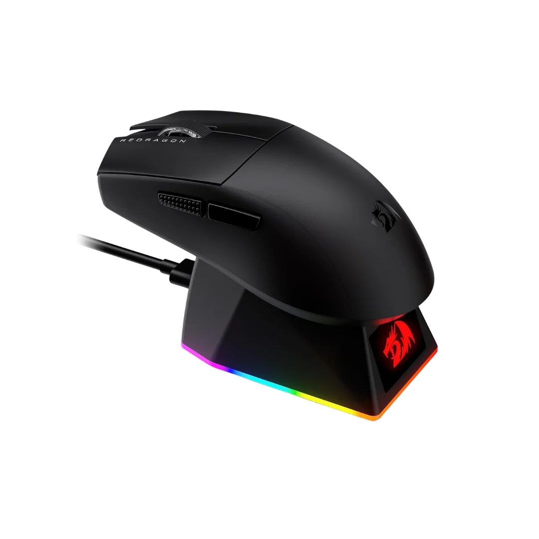 Redragon m999 wireless gaming mouse with stand 45000 dpi mice & trackballs