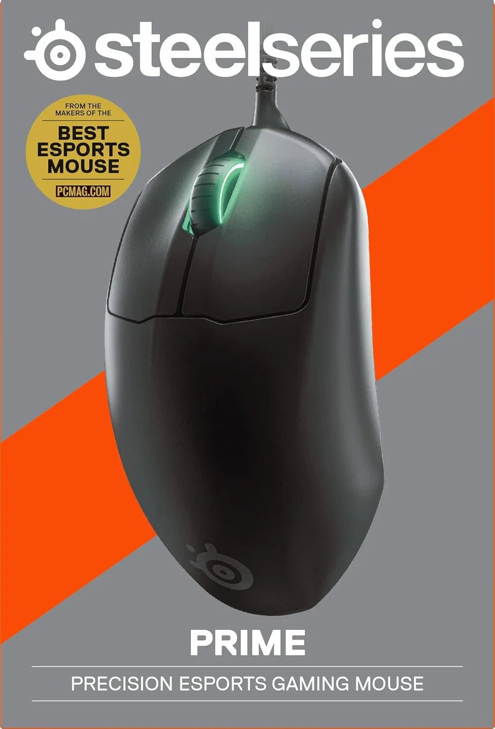 Steelseries prime - esports performance gaming mouse – 18,000 cpi truemove pro