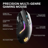Steelseries rival 5 gaming mouse with prismsync rgb lighting and 9 programmable
