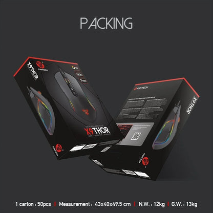Thor x9 macro rgb gaming mouse