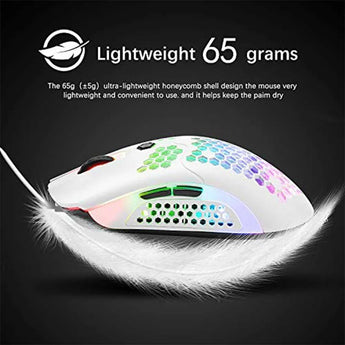 Ziyoulang m5 rgb lightweight wired gaming mouse