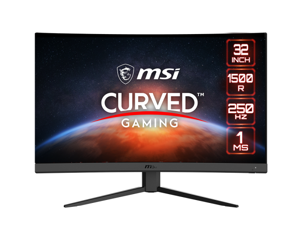 Msi g32c4x, 32" gaming monitor, 1920 x 1080 (fhd) curved gaming monitor - Fun Touch