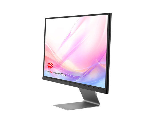 Msi modern md271ul, 27" monitor, 3840 x 2160 (uhd), ips, 60 hz, 4ms, hdmi, dp port, usb c, tilt, silver - Fun Touch