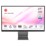 Msi modern md271ul, 27" monitor, 3840 x 2160 (uhd), ips, 60 hz, 4ms, hdmi, dp port, usb c, tilt, silver - Fun Touch