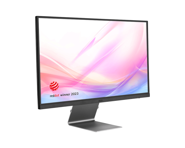 Msi modern md271ul, 27" monitor, 3840 x 2160 (uhd), ips, 60 hz, 4ms, hdmi, dp port, usb c, tilt, silver - Fun Touch