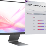 Msi modern md271ul, 27" monitor, 3840 x 2160 (uhd), ips, 60 hz, 4ms, hdmi, dp port, usb c, tilt, silver - Fun Touch