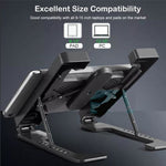 Multi position foldable bracket laptop cooler tablet stand h688 - Fun Touch