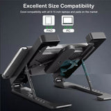 Multi position foldable bracket laptop cooler tablet stand h688 JOD 18