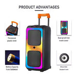 NDR 1097 High Quality Professional Sound EQ Party Portable Wireless Trolley