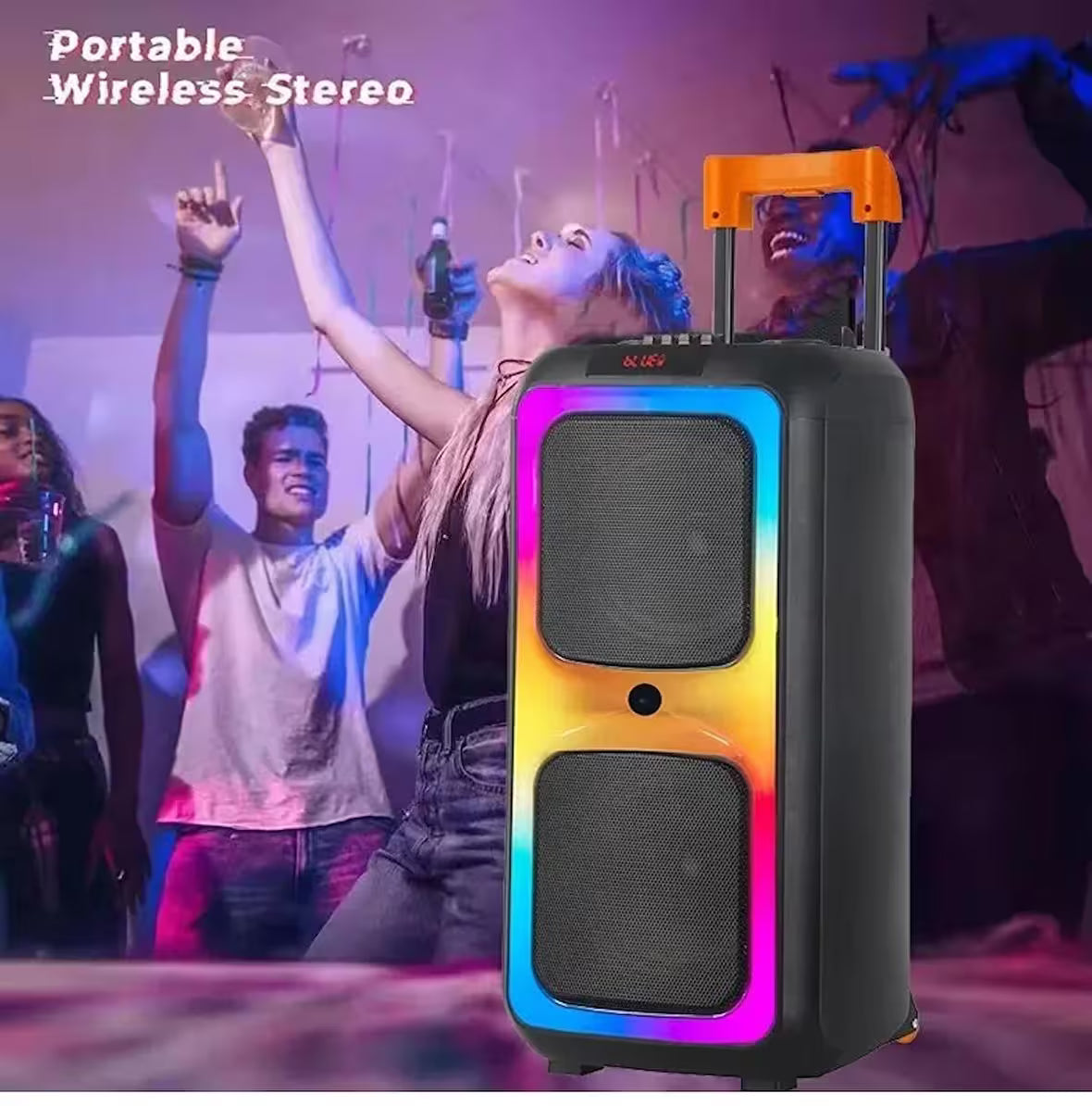 NDR 1097 High Quality Professional Sound EQ Party Portable Wireless Trolley