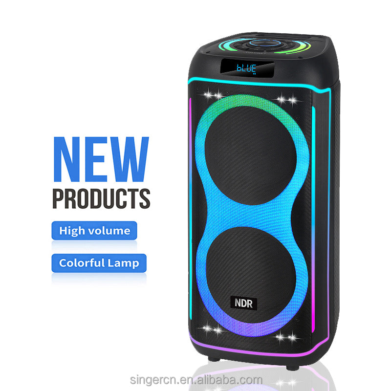 NDR 820 2025 Hot Selling Outdoor Double 8 J.BL DJ Party Box BT Portable Speaker