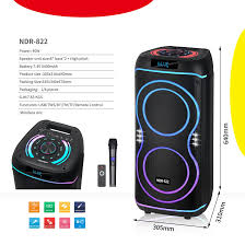 NDR 822 Outdoor Portable Double 8 Inches Wireless Party Box Bluetooth Large