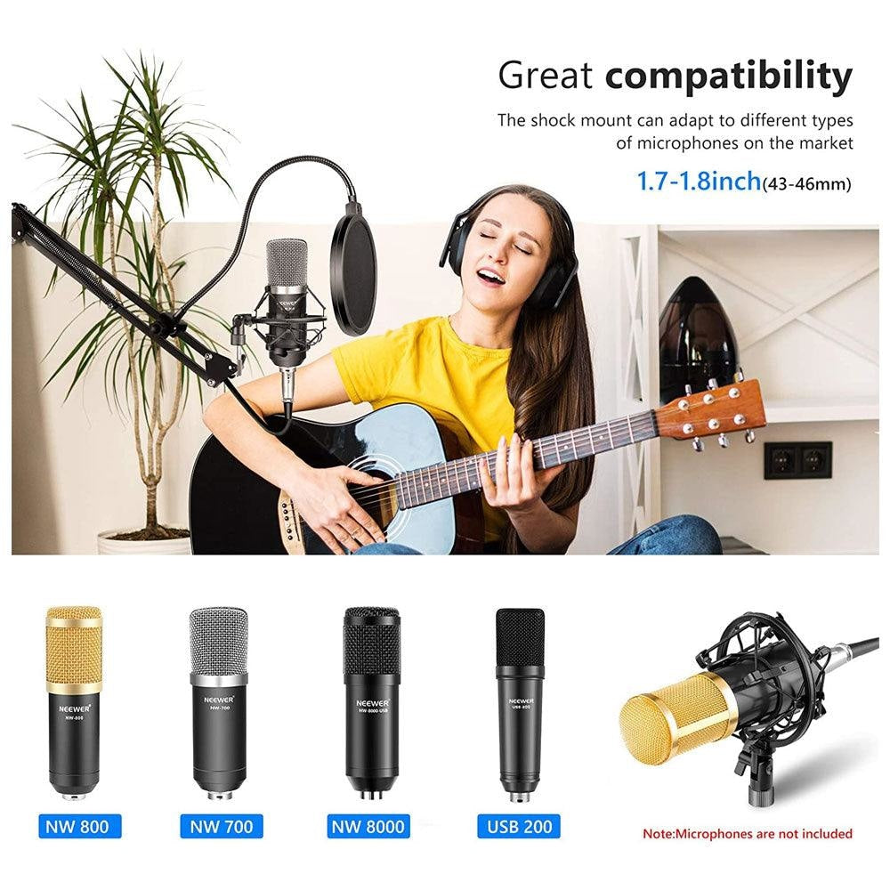 Neewer NB 35 Microphone Suspension Boom Scissor Arm Stand Streaming