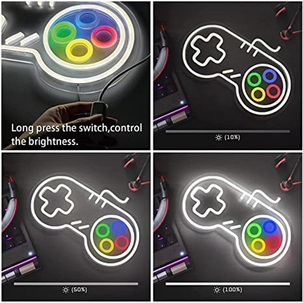 NEON SIGNS ’Game Remote’ 14 x 10 Inches Decor Lightning