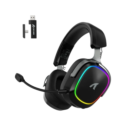 Attack shark g800 wireless rgb gaming headset:7.1 surround sound-50mm