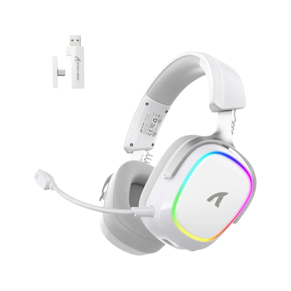 Attack shark g800 wireless rgb gaming headset:7.1 surround sound-50mm