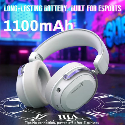 Attack shark l30pro wireless gaming headset with 2.4ghz/bt/wired long battery