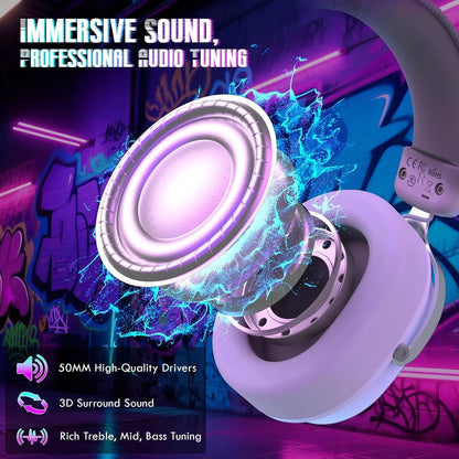 Attack shark l30pro wireless gaming headset with 2.4ghz/bt/wired long battery