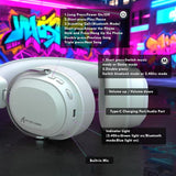 Attack shark l30pro wireless gaming headset with 2.4ghz/bt/wired long battery