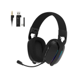 Attack shark l90 ultra-light wireless headset,rgb,foldable,triple-