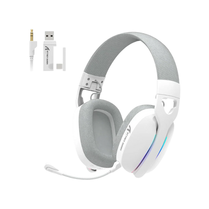 Attack shark l90 ultra-light wireless headset,rgb,foldable,triple-