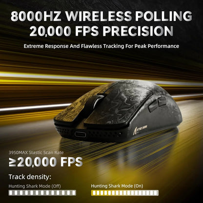 Attack shark r11 ultra 8k carbon fiber wireless gaming mouse,paw3950 max