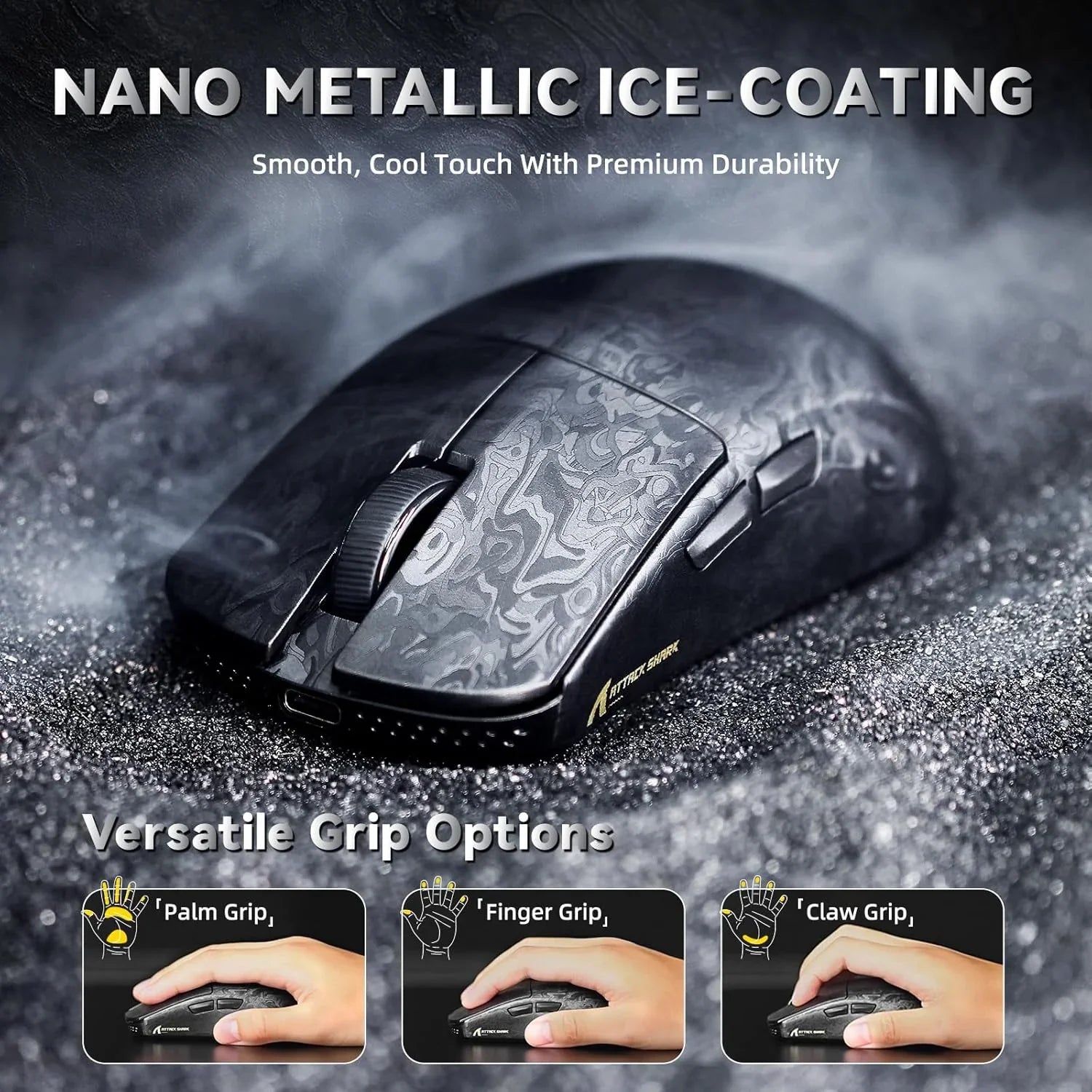 Attack shark r11 ultra 8k carbon fiber wireless gaming mouse,paw3950 max