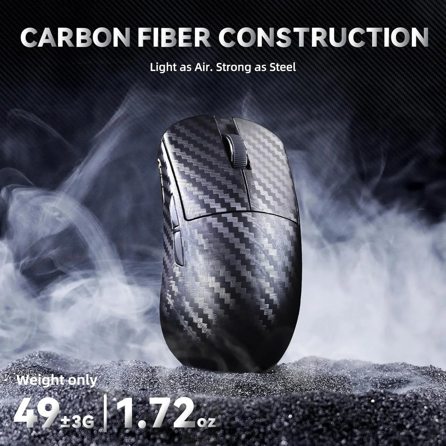 Attack shark r11 ultra 8k carbon fiber wireless gaming mouse,paw3950 max