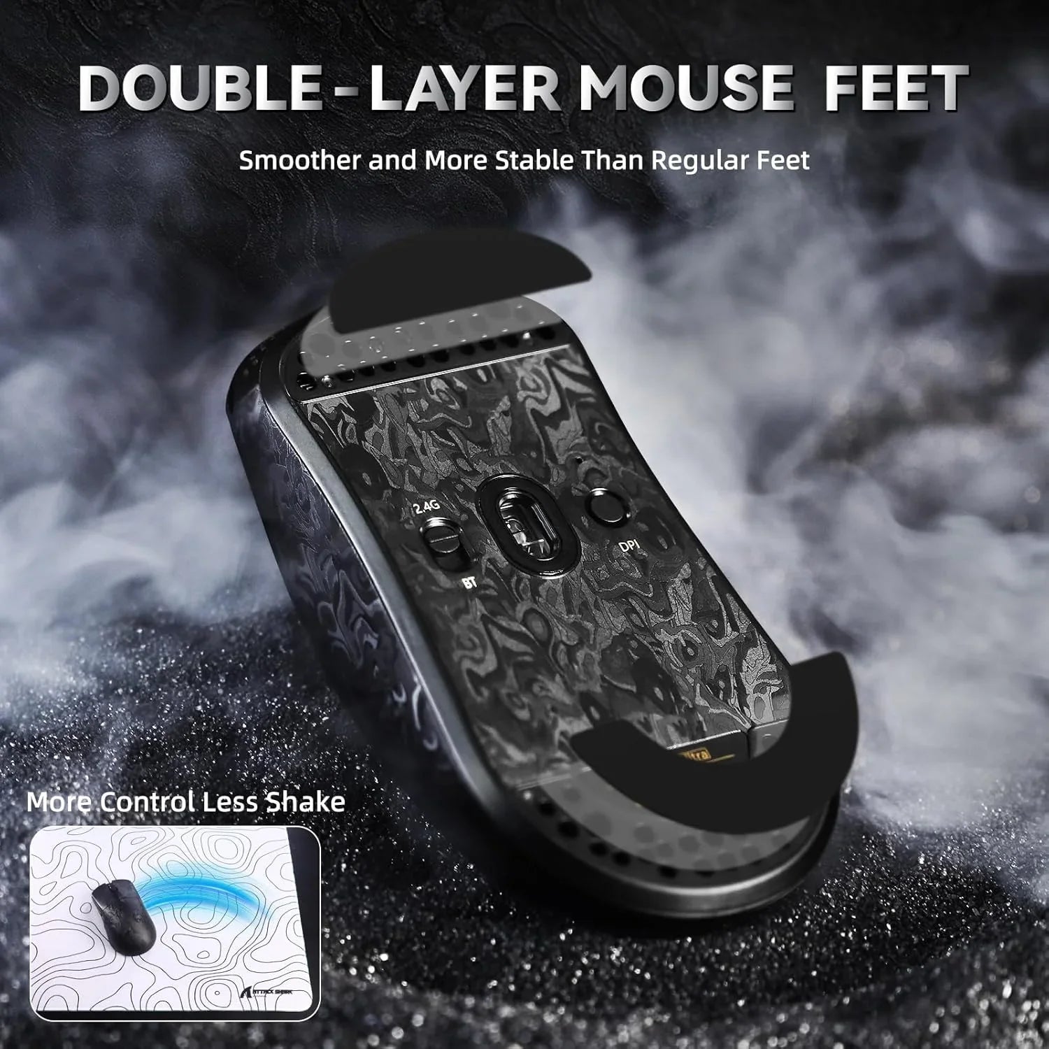 Attack shark r11 ultra 8k carbon fiber wireless gaming mouse,paw3950 max