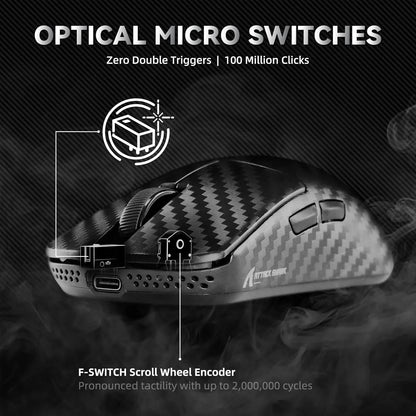 Attack shark r11 ultra 8k carbon fiber wireless gaming mouse,paw3950 max