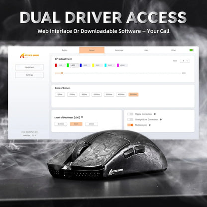 Attack shark r11 ultra 8k carbon fiber wireless gaming mouse,paw3950 max
