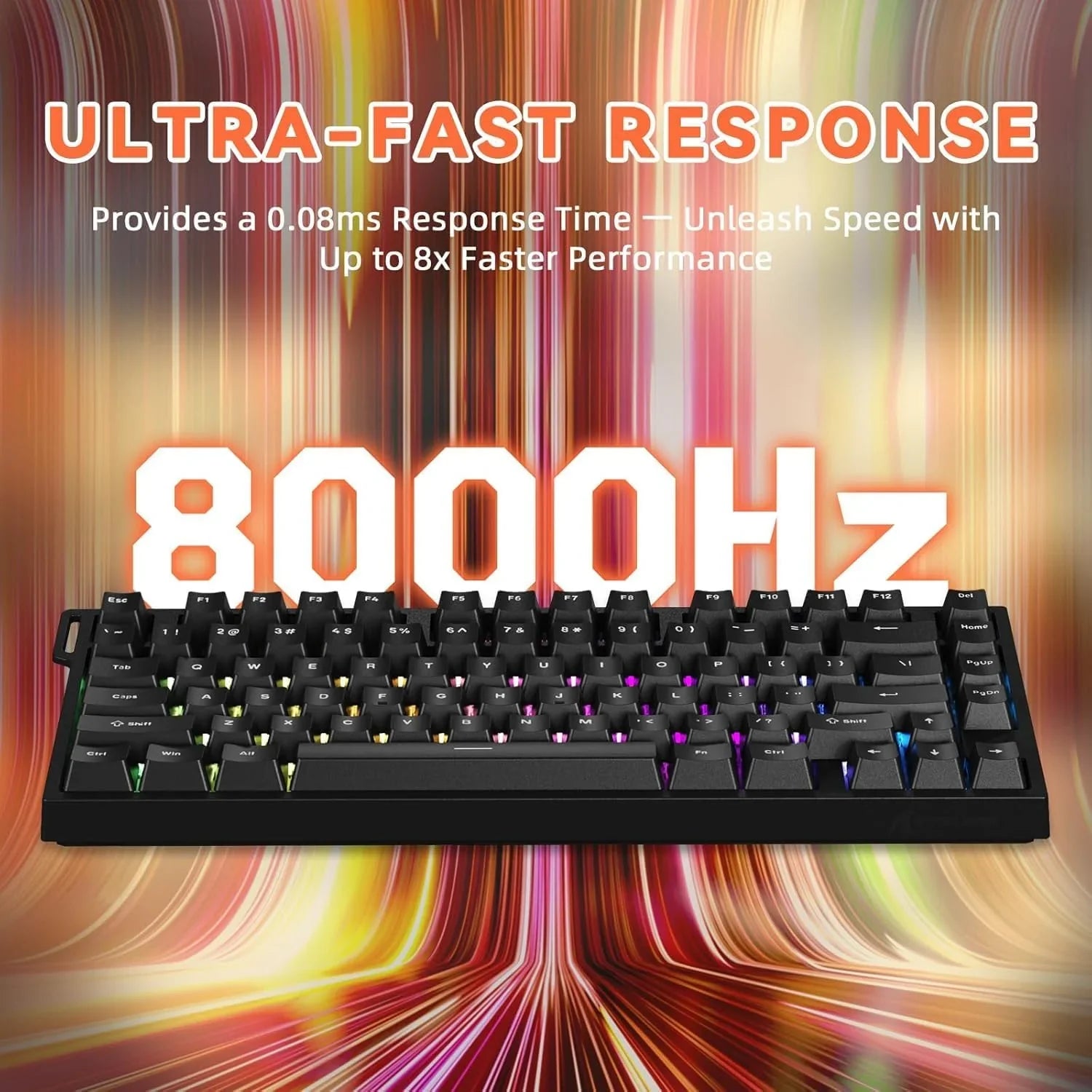 Attack shark r82 he rapid trigger wired mechanical gaming keyboard tkl nkro